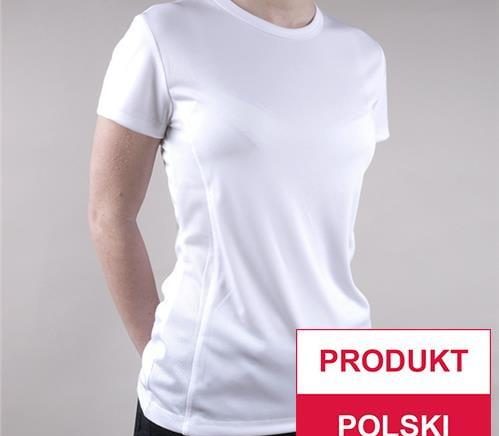 Biała koszulka treningowa damska