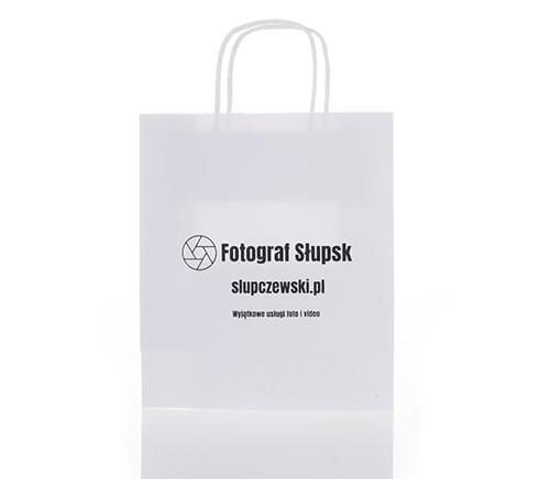 Papierowa torba z nadrukiem firmowym Supsk