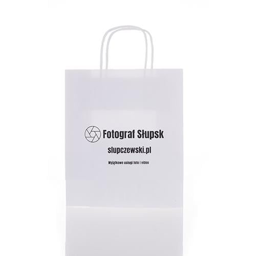 Papierowa torba z nadrukiem firmowym Supsk