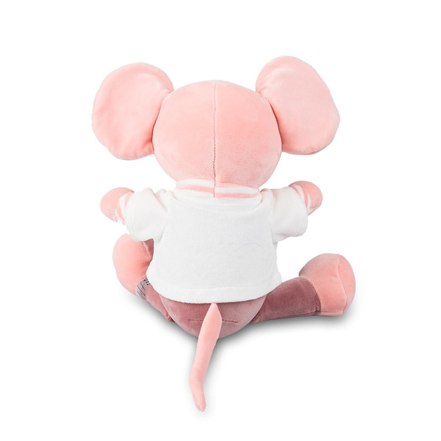 Słodziutka pluszowa myszka różówa.