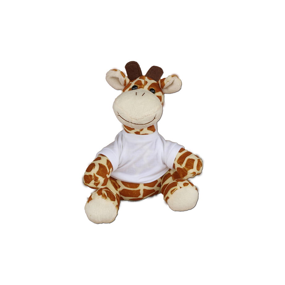Słodziutka pluszowa żyrafa z koszulka.